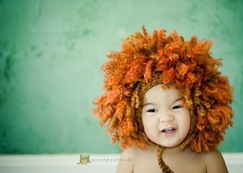 Lion Hat, Lion Headdress, Lion Hoodie, Photo Prop image 1