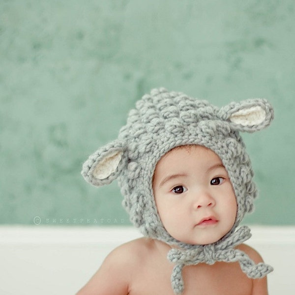 Lamb Hat, Animal Hat for Kids, Babies Winter Hat