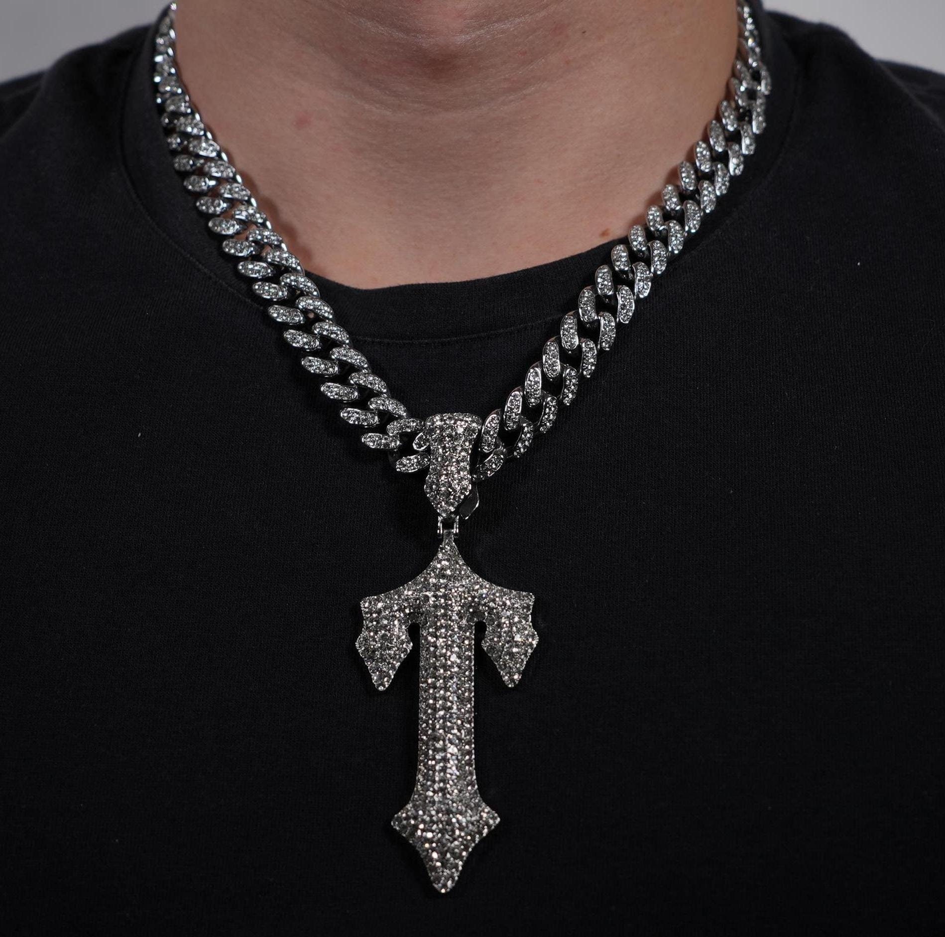 TRAP STAR 刻印ネックレス ブリンブリン チェーン　50cm trapstar ネックレス トラップスターネックレス シルバー - メルカリ