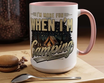 Coffee Mug - Adventure Camp Mug, Hiking Enamelware, Fun Outdoors Cup for Nature Lovers, Wilderness Explorer Gift