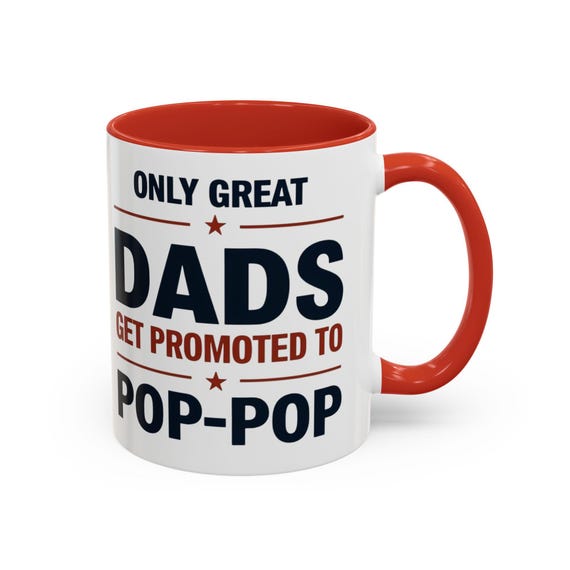 coffee Mug, Great Great Dads Promoted to Pop Pop, Father's Day Gift, Gift for Grandpa, Funny Coffee Cup, Grandparents Day Mug