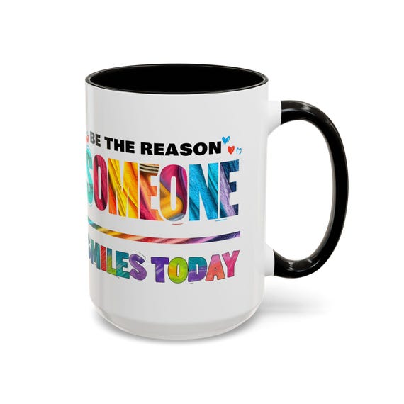 Positive Message Be the Reason Someone Smiles Today T-Shirt Uplifting Colorful Design Inspiring Positive Gift