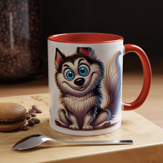 Siberian Husky Mug - Whimsical Siberian Mug Perfect Gift for Husky Lovers