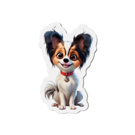 Papillon Dog Decal - Adorable Vinyl Sticker for Car Windows, Laptops & Gifts for Dog Moms, Pet Lover Accessories