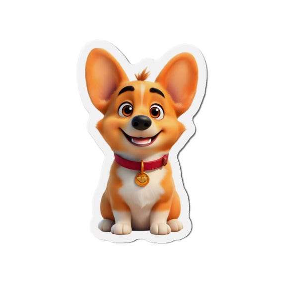 Corgi Magnet  | Cute Dog Lover Gift, Animal Magnetic Decor for Kitchen, Pet Lover Kitchen Accessories