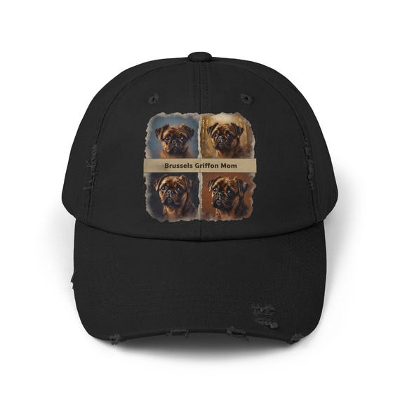 Brussels Griffon Mom Embroidered Baseball Cap, Stylish Hat, Adjustable Griffon Pet Mom Cap, Cute Dog Breed Hat, Gift for Dog Moms