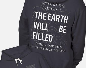 Felpa con cappuccio cristiana con versetto della Bibbia, design con versetto della Bibbia, abbigliamento da strada basato sulla fede, regalo religioso per lei/lui, felpa con cappuccio Comfort Colors