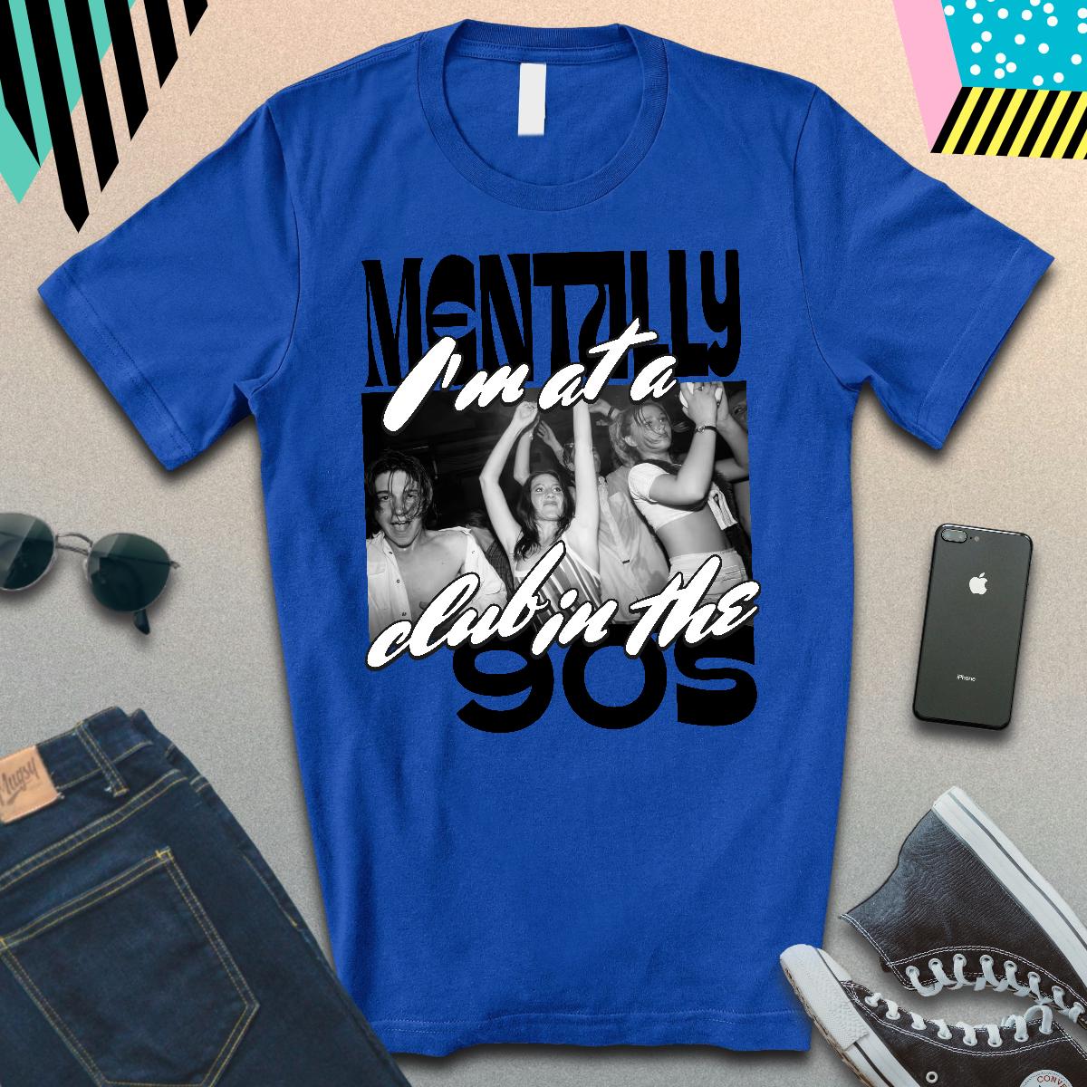 90's Club Vibes Unisex Tee, Retro Graphic Shirt, Vintage