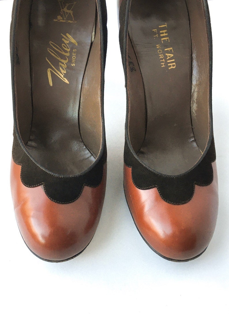 1940s Valley Brown Suede Leather Heels Shoes Women S Shoes Bgc Sedahotels Com
