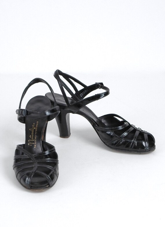 leather strappy heels