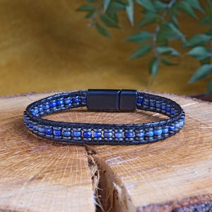 Bracciale in lapislazzuli, bracciale in lapislazzuli naturale, bracciale in lapislazzuli da uomo, bracciale in lapislazzuli da donna, bracciale in lapislazzuli