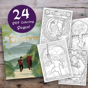 DESTINY BBC Merlin Coloring Book | PDF Download | King Arthur Camelot Fantasy Colouring Pages