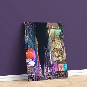 Stampa su tela Times Square, stampa Times Square, poster Times Square, arte murale Times Square, decorazione murale Times Square, arte murale Times Square