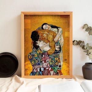Gustav Klimt Canvas , The Family Art, Klimt Family Canvas Art, Art Nouveau Decor, Reproduction Art, Gustav Klimt Art, Canvas Wall Art,