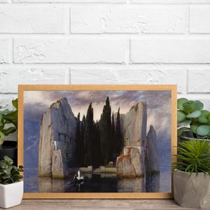 Isle of the Dead 1883 Wall Art, Huge Canvas Wall Art, Arnold Böcklin Art Print, Isle of the Dead Canvas, Arnold Böcklin Art