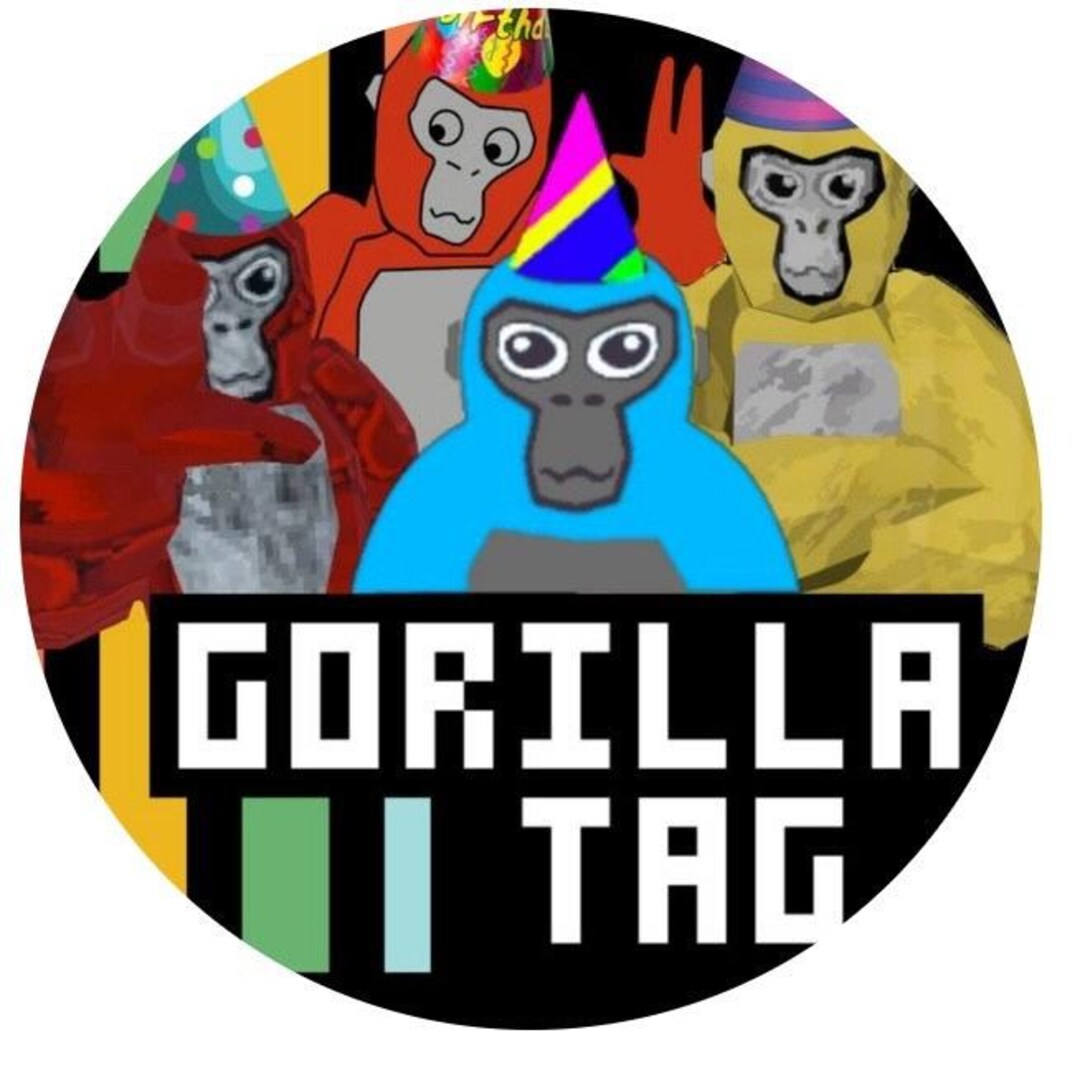 Gorilla Tag Cake Topper 7/8inch Etsy
