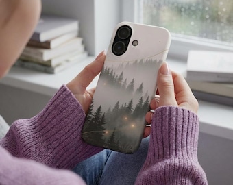 Misty Forest Phone Case - Enchanting Mountain Landscape