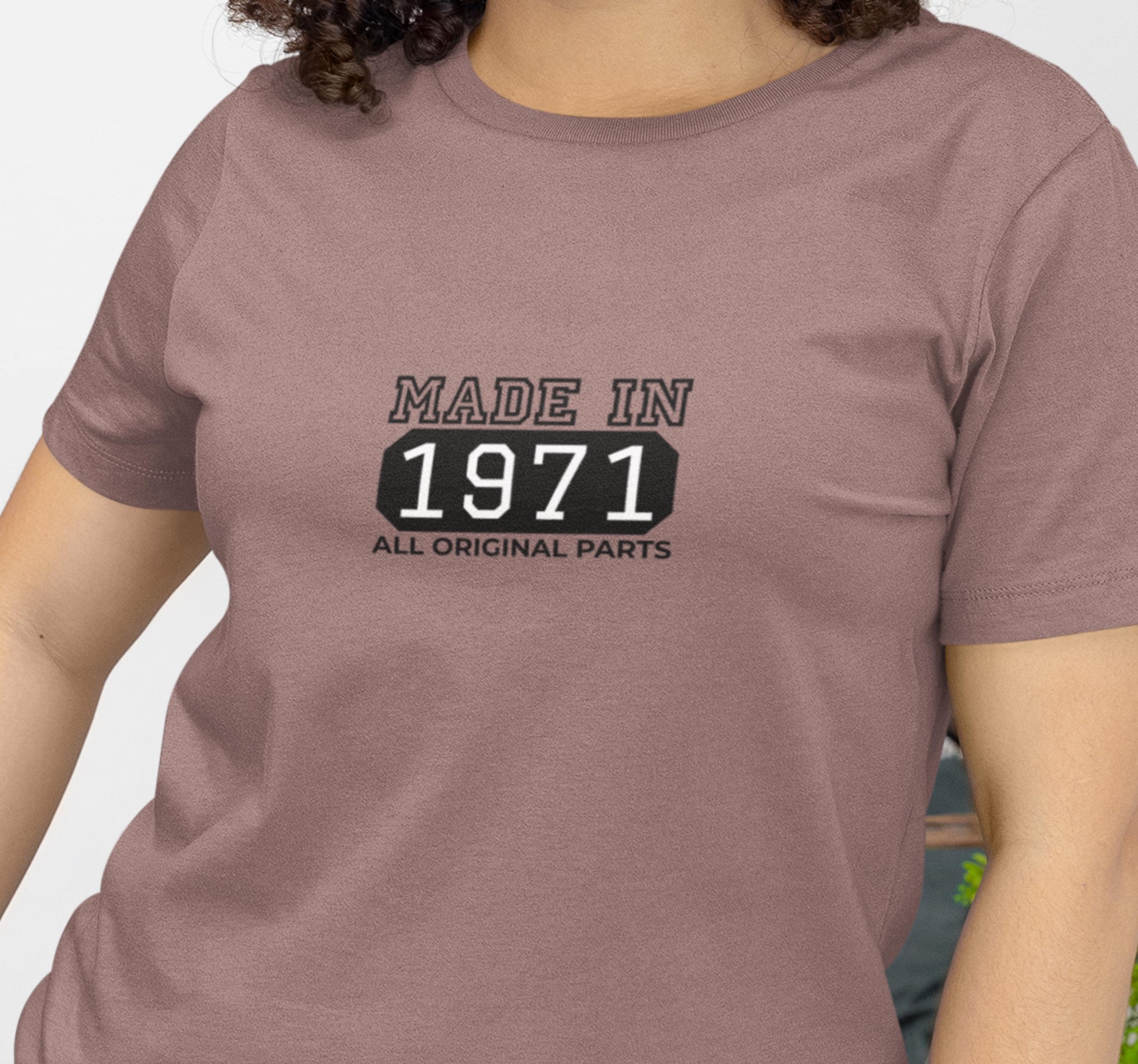 54th Birthday Shirt For Men - Vintage 1971 Original Parts Retro Design Gift Idea - View #5