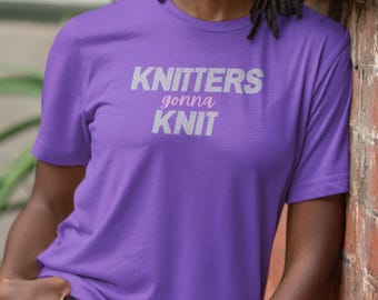 Camiseta "Tejedores que van a tejer" / Divertida camiseta de punto para amantes del hilado y entusiastas de las manualidades