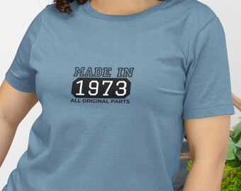 1973 Geburtstags-T-Shirt: Lustiges Retro 52.Geburtstagsgeschenk