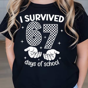 Sobreviví 67 días de escuela (PNG), descarga digital a cuadros (67), SVG de profesor y alumno