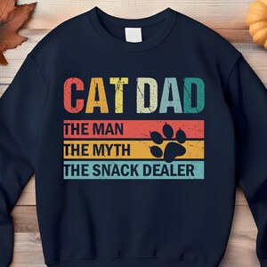 Vintage Cat Dad The Man The Myth The Snack Dealer shirt