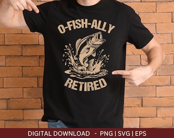 PNG de jubilación de pesca divertida 2025: regalo para un compañero de trabajo (descarga digital)