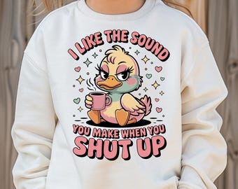 Sarcastic Duck PNG: Funny Sassy Quote (Digital Download)
