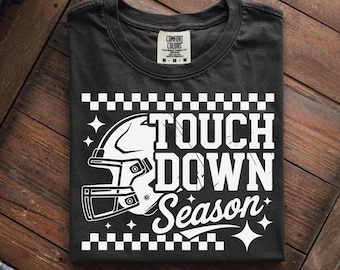 Touchdown Season Helmet SVG PNG, Game Day Sublimation Design, American Football Clipart (Digital Download)