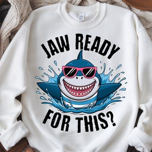 Funny Shark with Sunglasses PNG: Summer Graphic Tee Design (Digital Download)