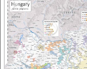 Hungary Wine Map