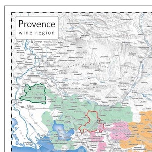 Provence Wine Map