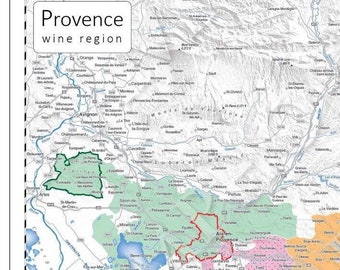 Provence Wine Map