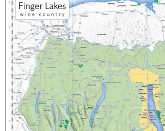 Finger Lakes Wine Map