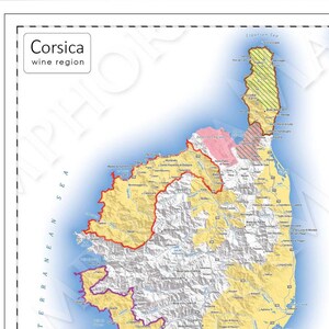 Carte des vins de Corse