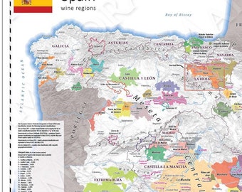 Spain Wine Map
