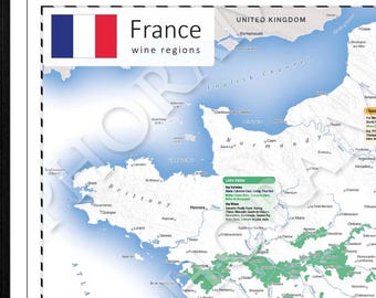 France Wine Map