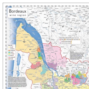 Bordeaux Wein Karte