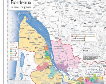 Bordeaux Wine Map