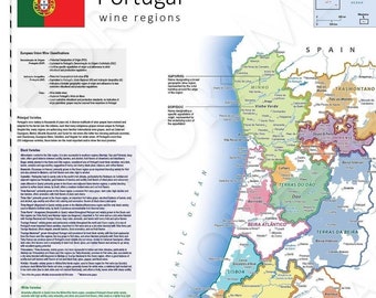 Portugal Wine Map