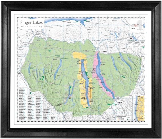 Finger Lakes Wine Map