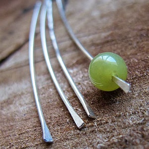 Hand Hammered Sterling Silver Sticks 20 gauge for dangle earrings making, Findings Supplies, Head Pins, Eye Pins, Earrings Findings