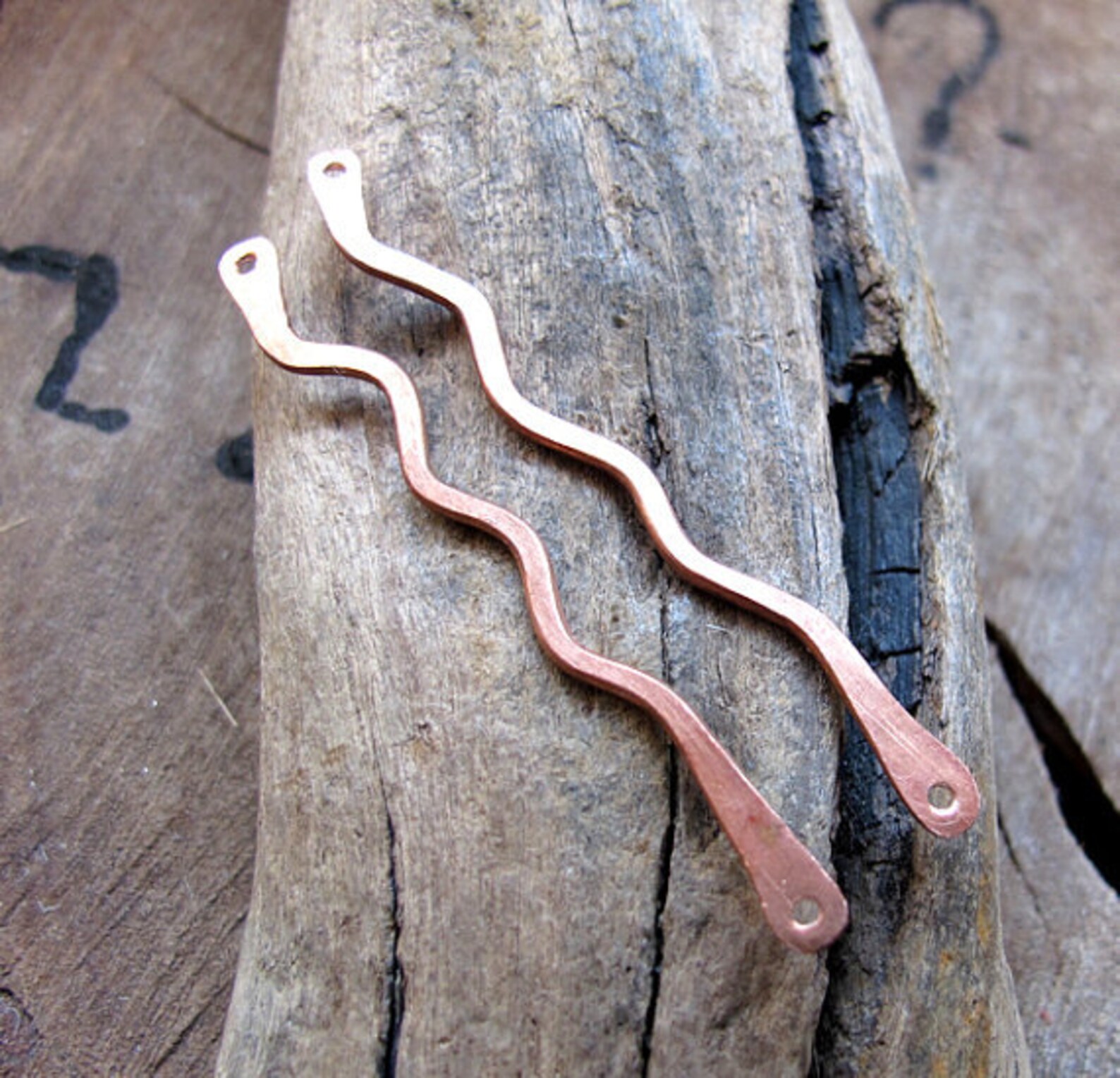 2 Brass Bar Connectors for Necklace Earrings Jewelry Making Etsy