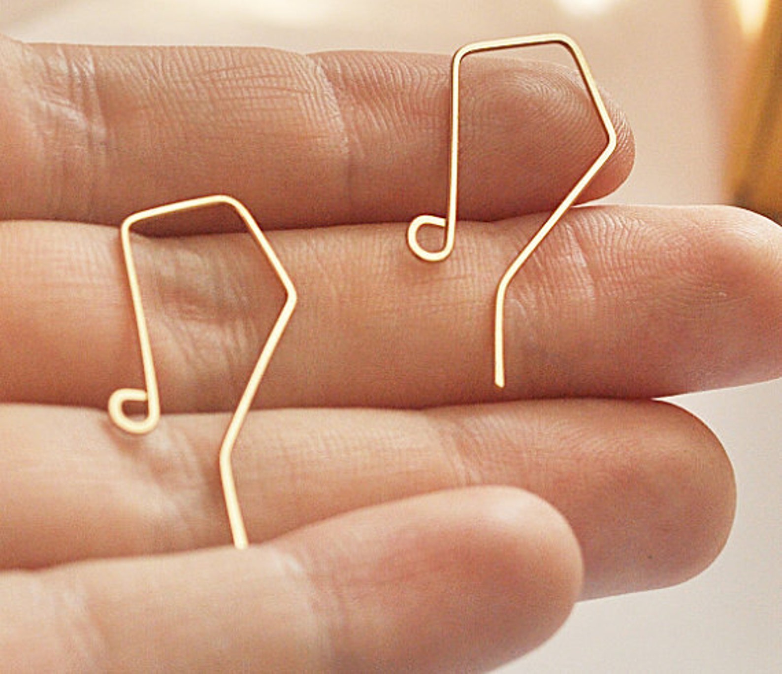 Handmade Copper Ear wires 20 gauge Hammered Hook Earwires 1 Etsy