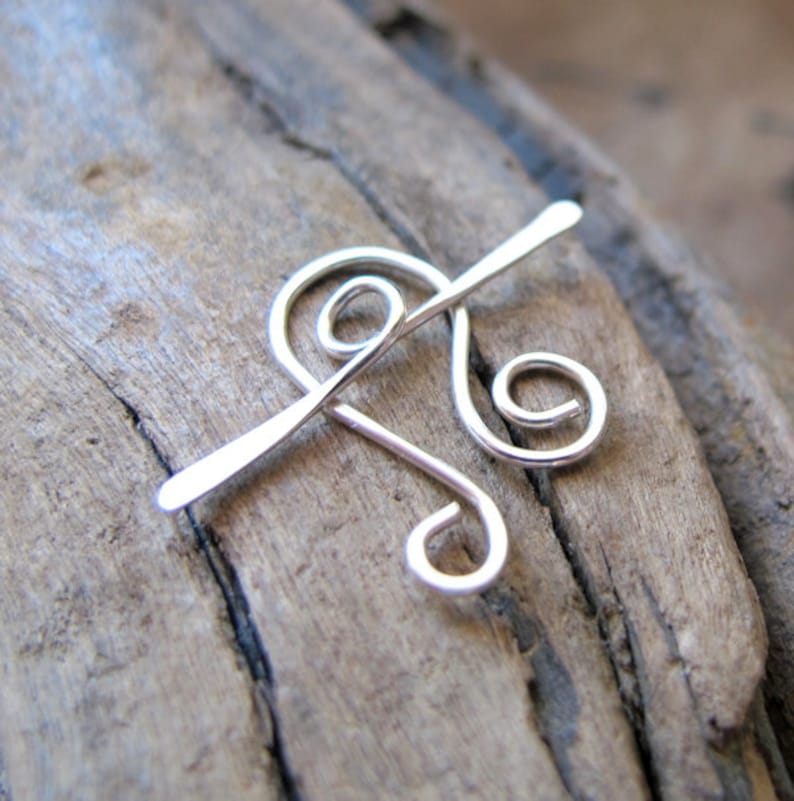 Sterling Silver Toggle Clasp. Necklace Closure. Artisan Etsy