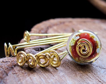 Artisan Swirl Head Pins 1.5 inch Golden Brass Fancy Headpins 20 gauge set Bead Findings Gold Eye Pins Set Earrings components gold headpins
