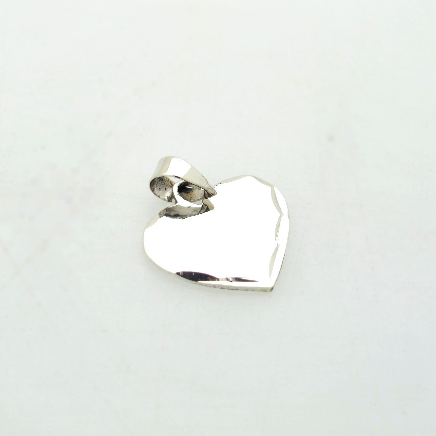 Extra Initial Heart Charm Sterling Silver Heart Tag Hearts - Etsy
