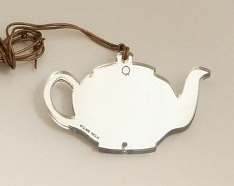 Clairely upcycled jewelry    Necklace - Teapot