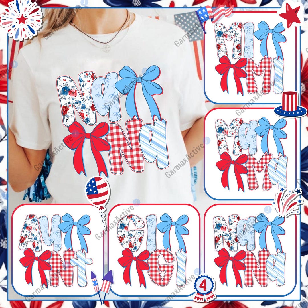 4th of July Mama Png Bundle, American Mama Png, Memorial Day Png, USA ...