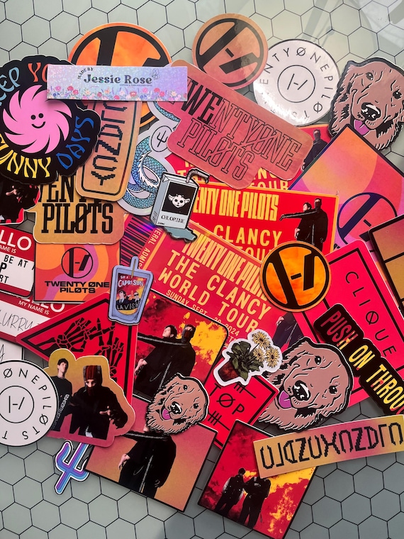 Twenty One Pilot STICKERS | Custom | Blurry Face | Clancy | Josh & Tyler | Stickers | Ticker | Memorabilia | Gift
